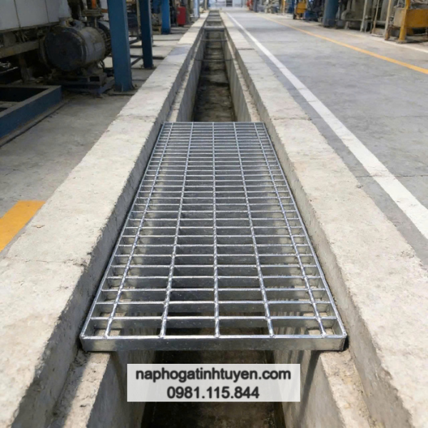 Tấm sàn grating mạ kẽm nhúng nóng