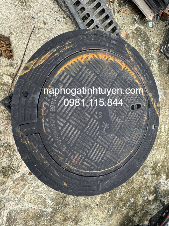 Nắp hố ga gang tròn chống sụt lún